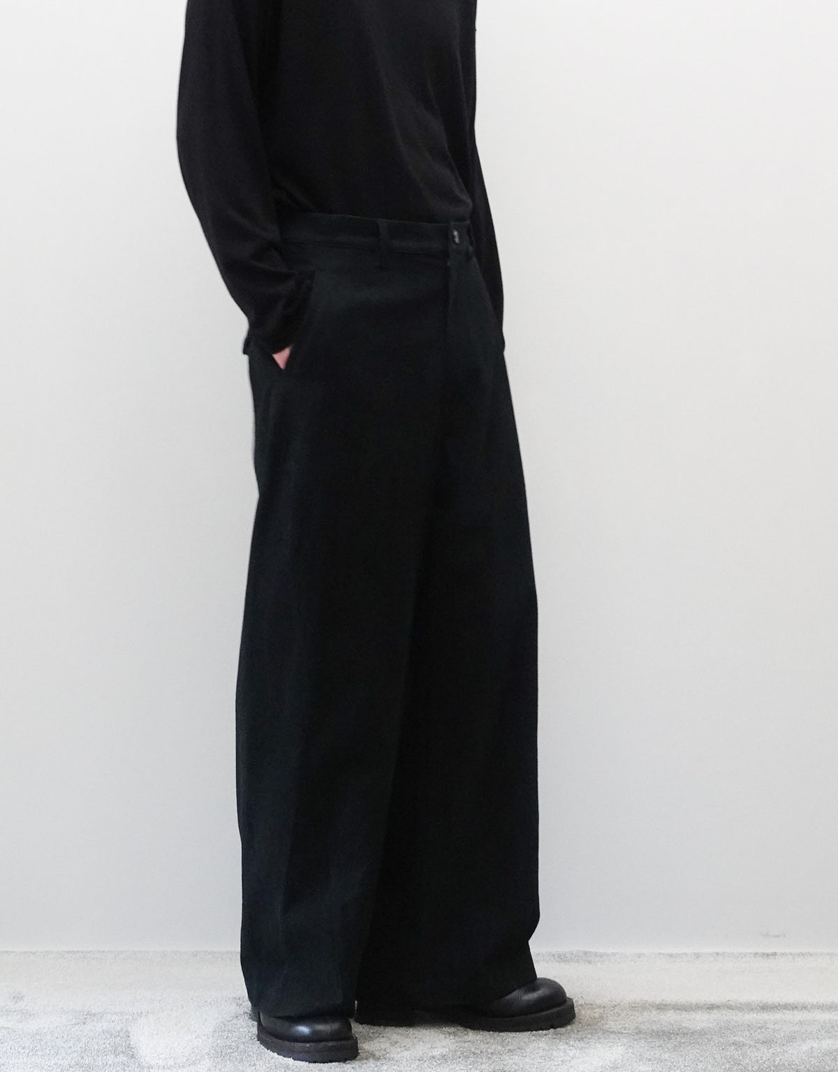 VINTAGE LEATHER EURO WORK SEAMLESS SIDE PANTS