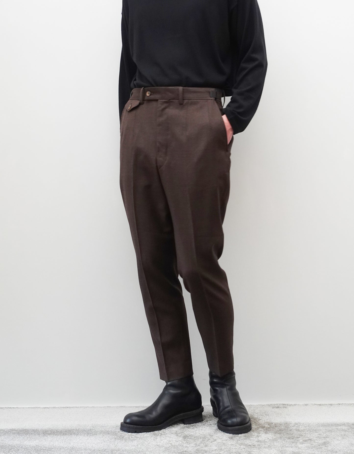 TWO DARTS SLIM TROUSERS - SEPIA MAHOGANY -