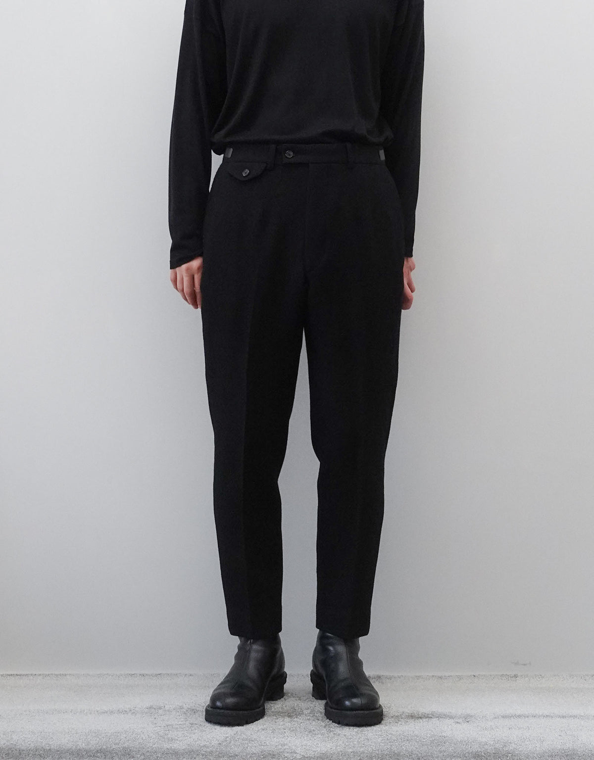 TWO DARTS SLIM TROUSERS - BLACK -