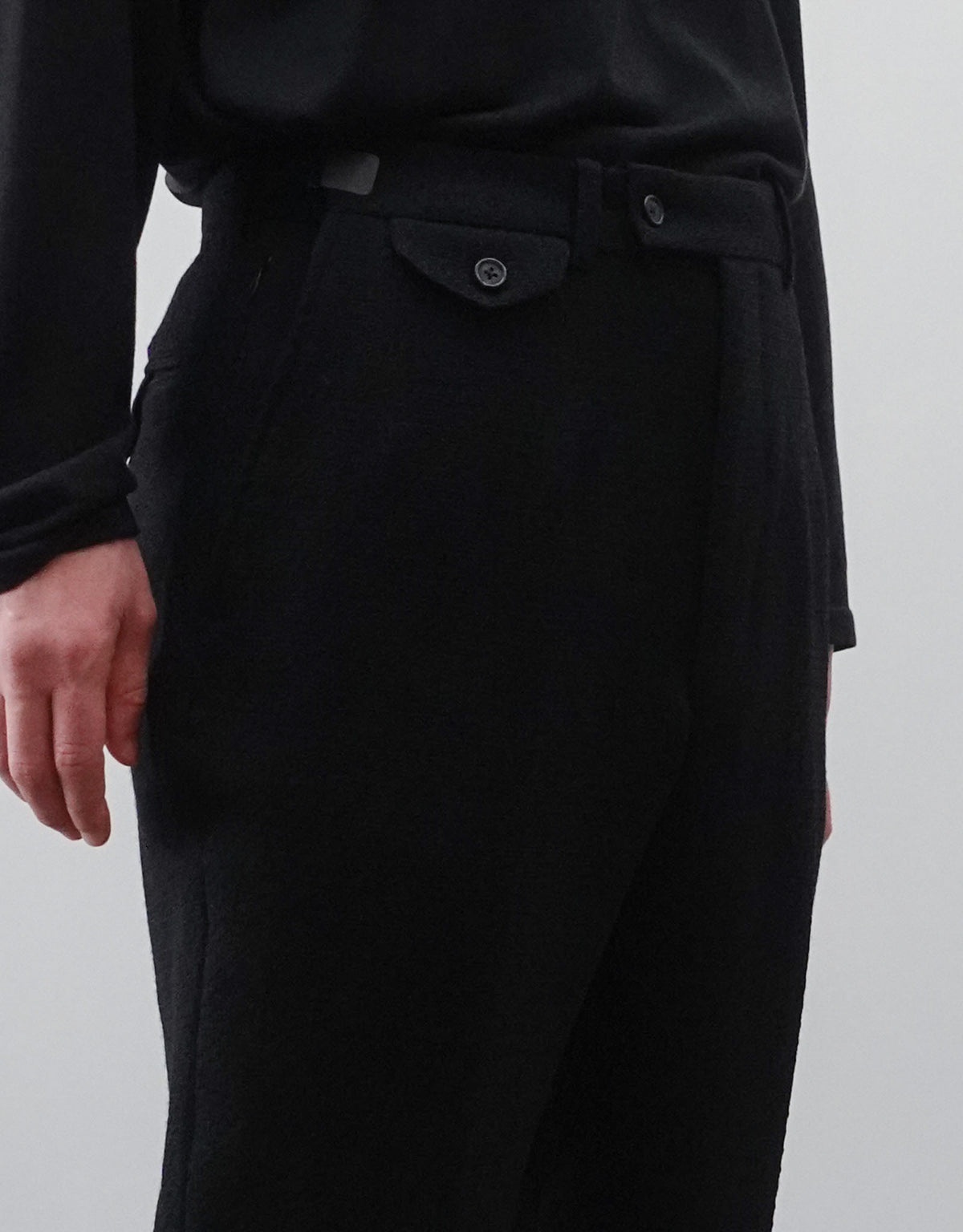 TWO DARTS SLIM TROUSERS - BLACK -