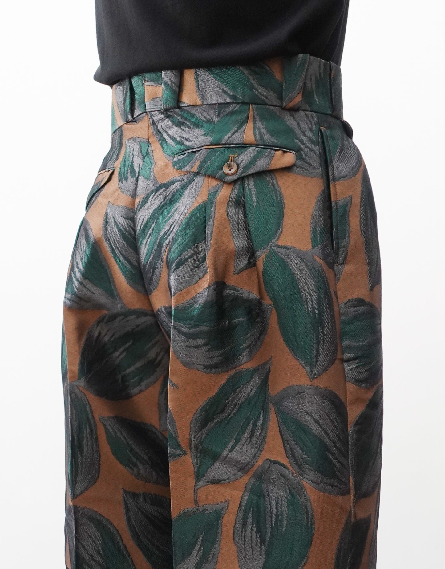 LEAF PATTERN JACQUARD TANGO PANTS