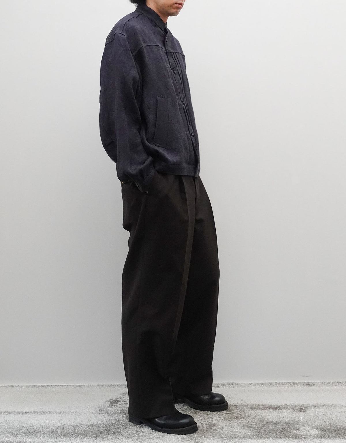 LINEN JACQUARD ETHNIC WORK BLOUSON