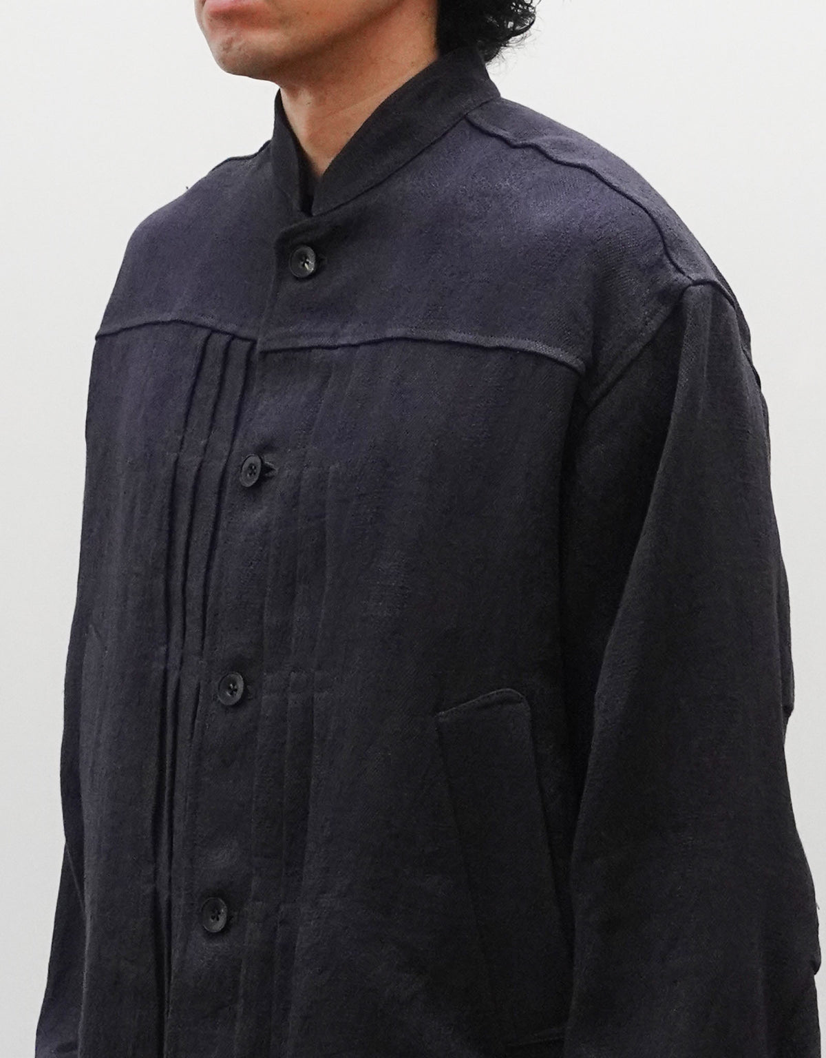 LINEN JACQUARD ETHNIC WORK BLOUSON