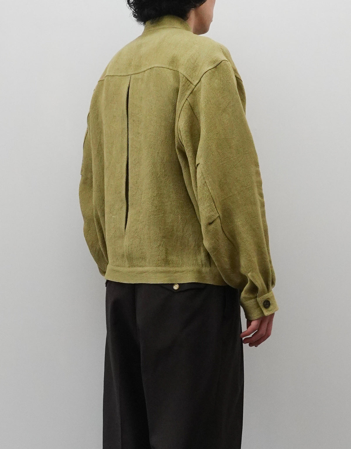 LINEN JACQUARD ETHNIC WORK BLOUSON