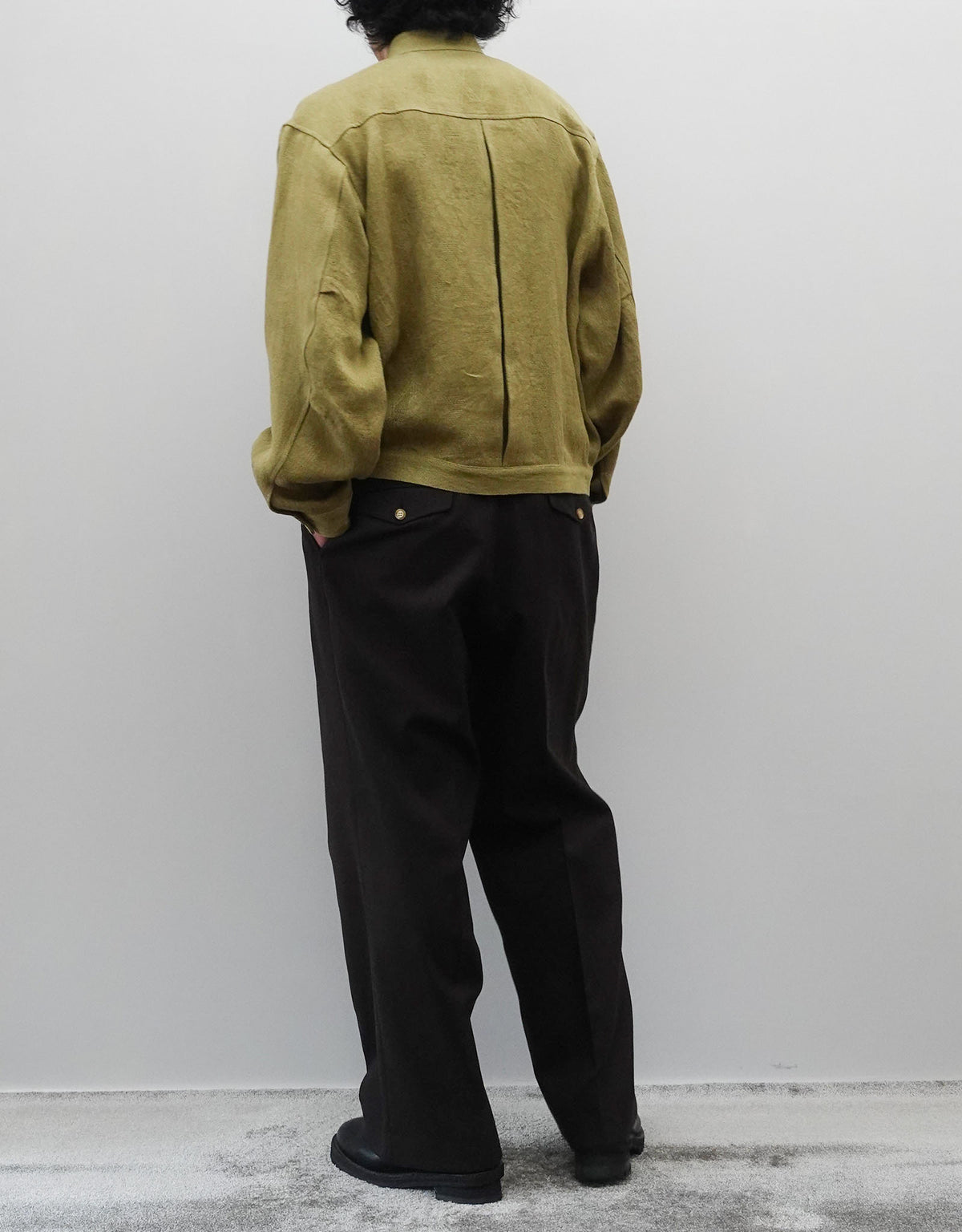 LINEN JACQUARD ETHNIC WORK BLOUSON