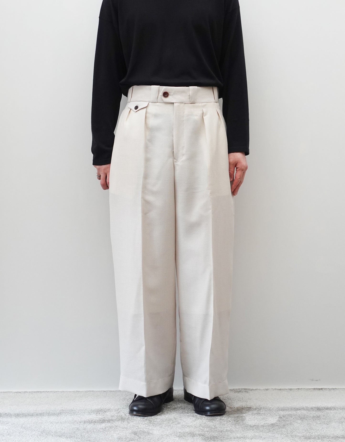 WOOL VISCOSE DOBBY TANGO PANTS
