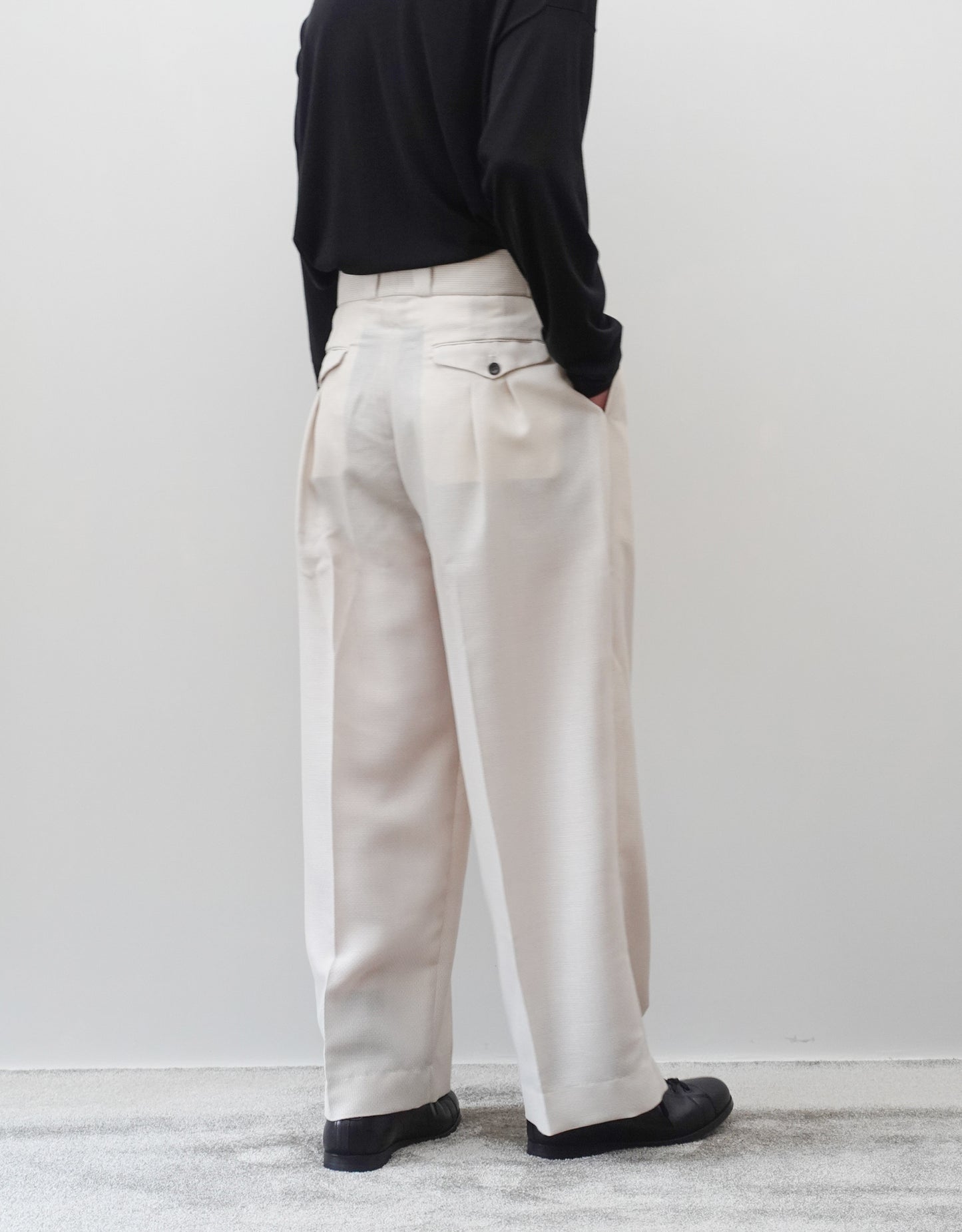 WOOL VISCOSE DOBBY TANGO PANTS