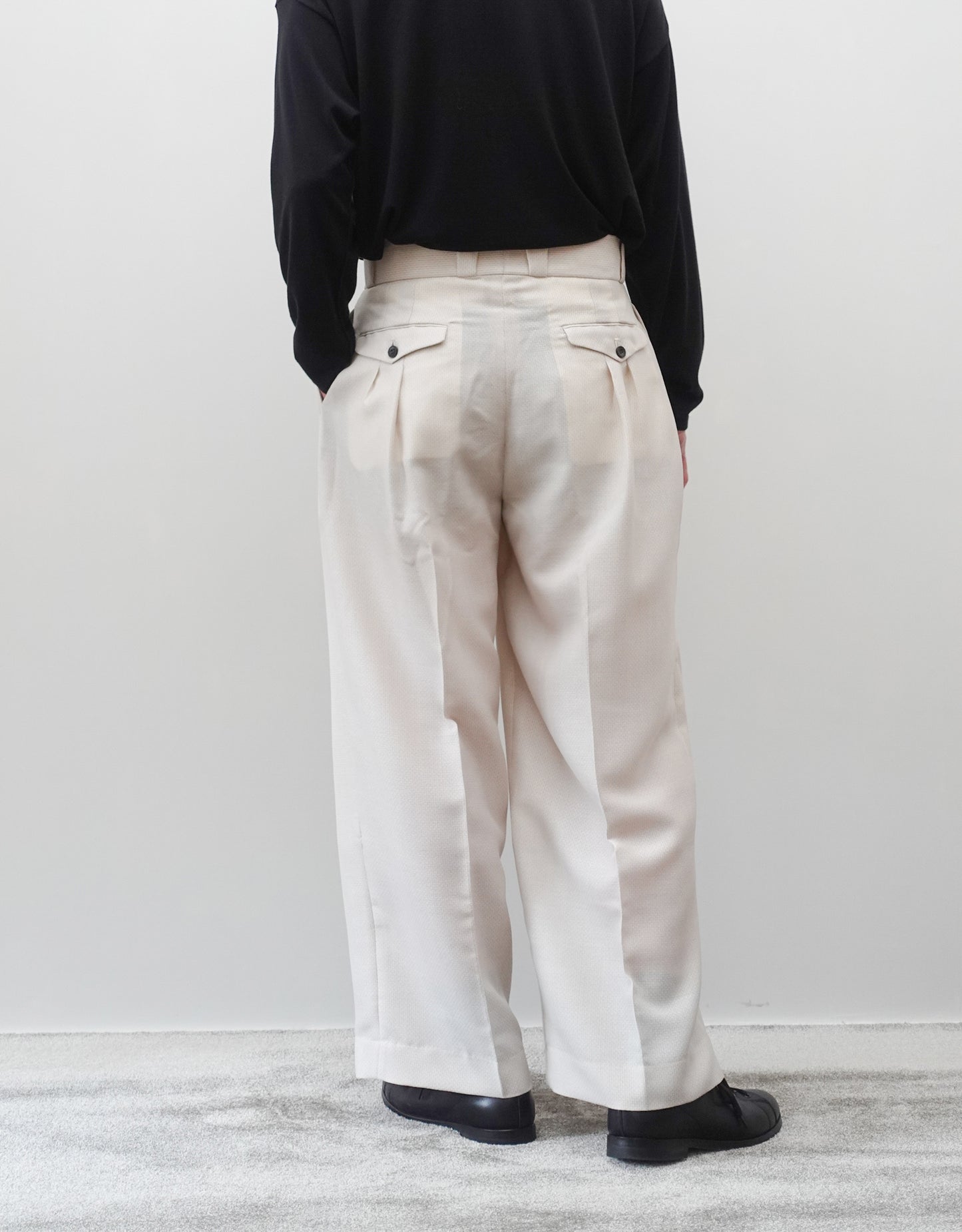 WOOL VISCOSE DOBBY TANGO PANTS