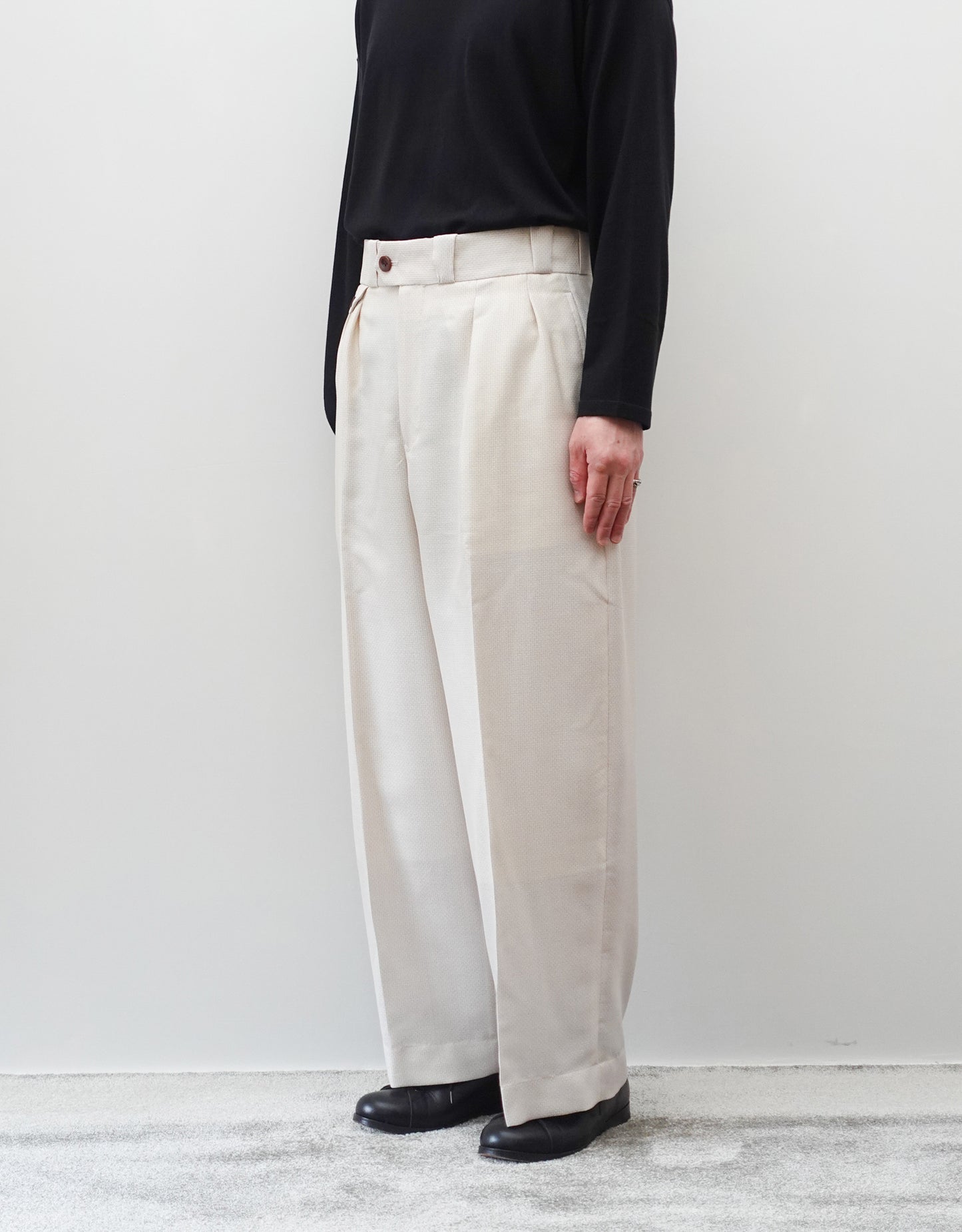 WOOL VISCOSE DOBBY TANGO PANTS