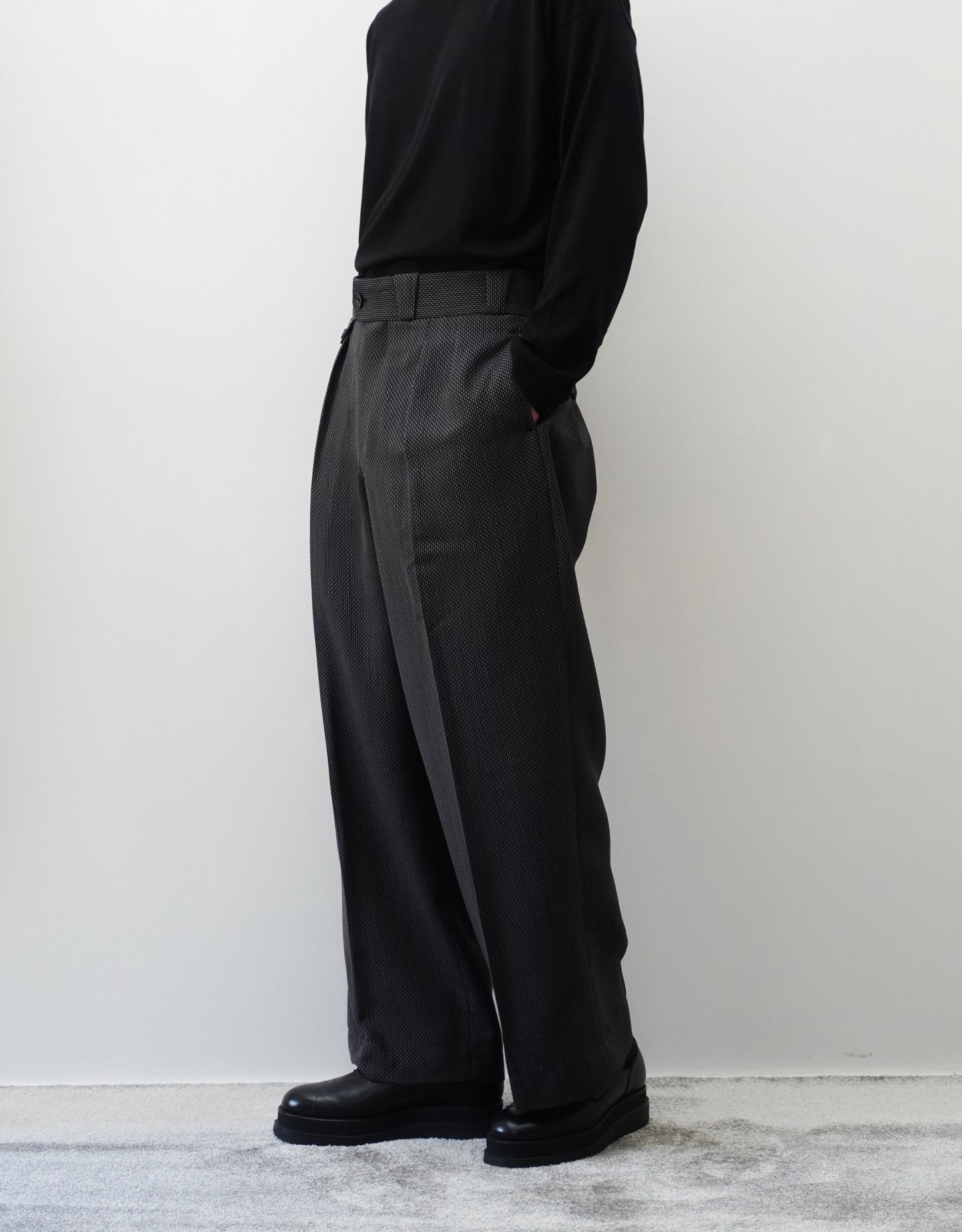 WOOL VISCOSE DOBBY TANGO PANTS