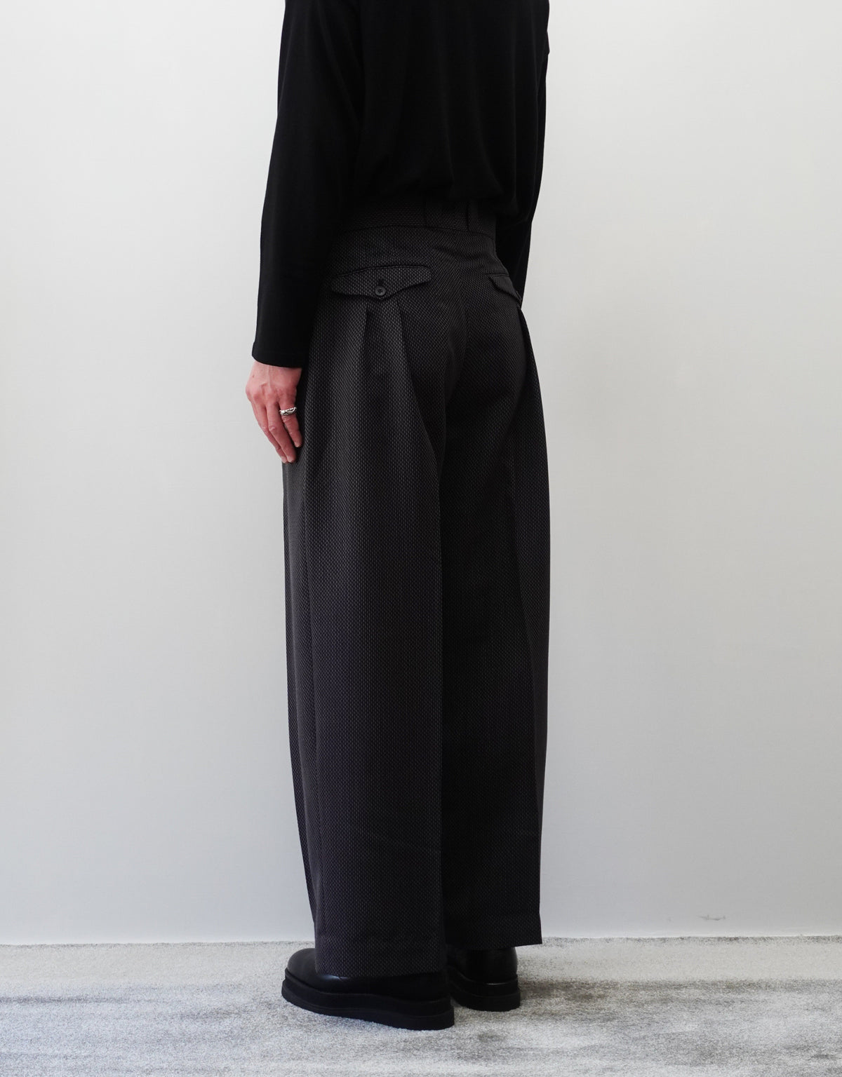 WOOL VISCOSE DOBBY TANGO PANTS