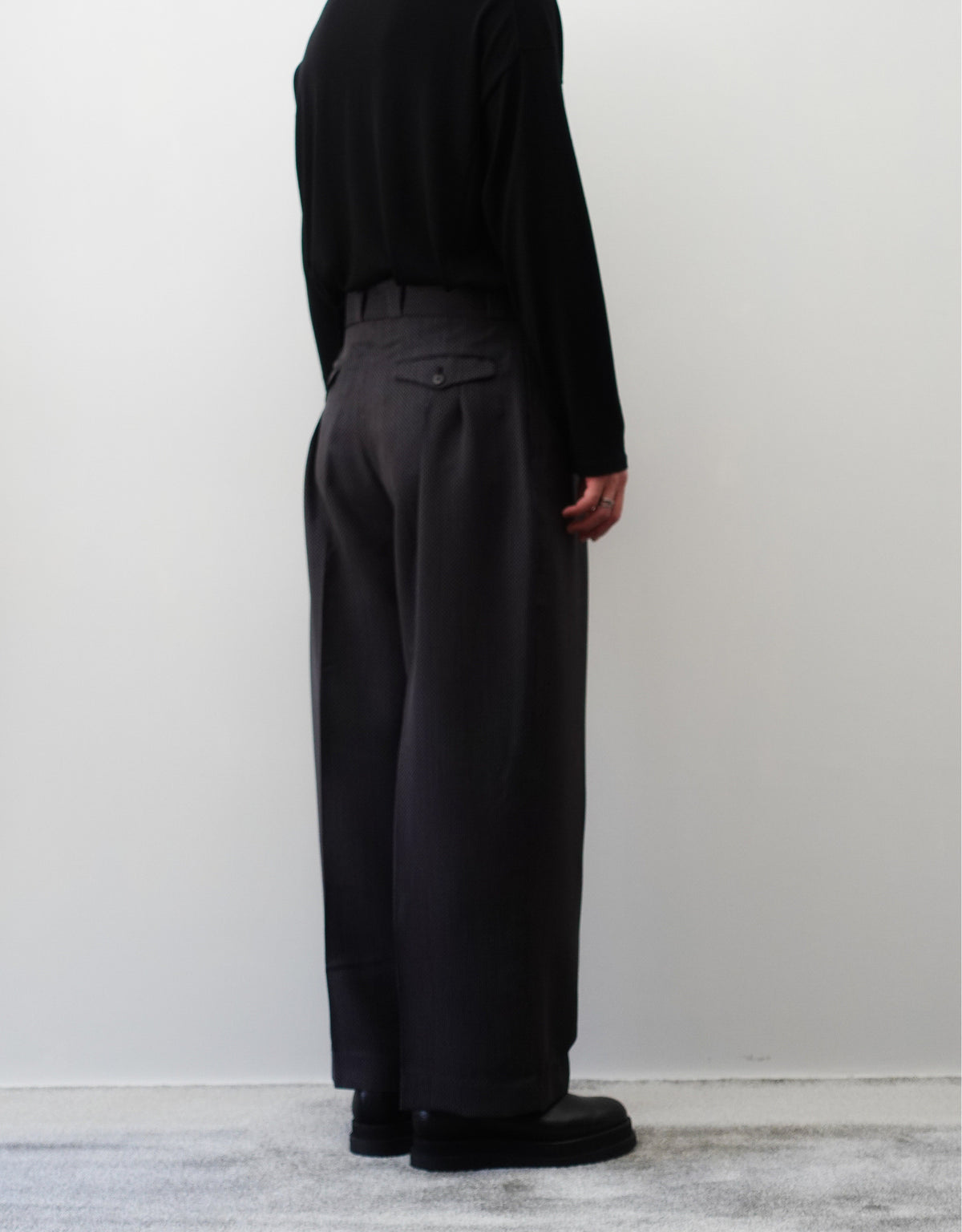 WOOL VISCOSE DOBBY TANGO PANTS