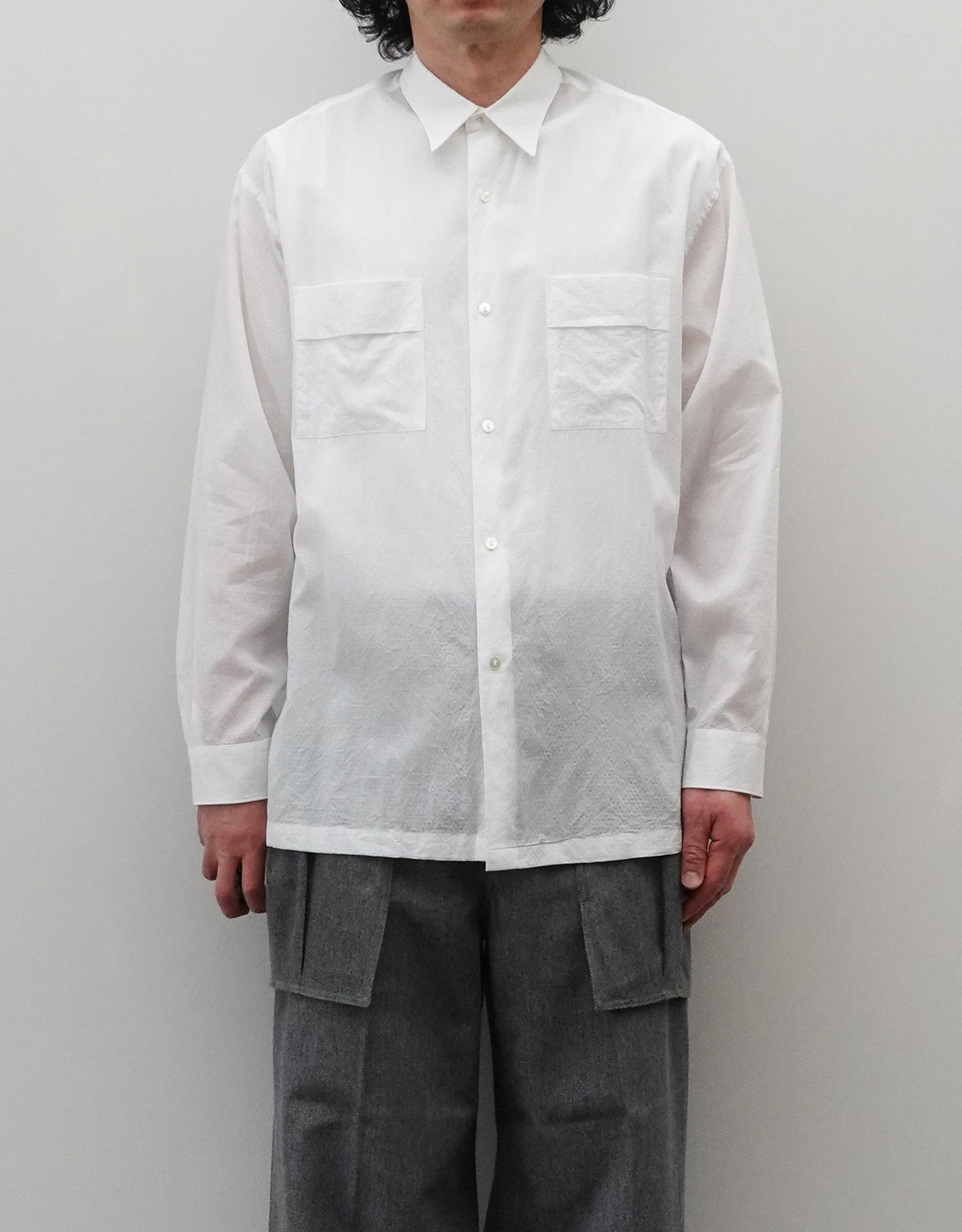 PIGMENT DYED SHRUNK DOBBY MIDDLE AGE SHIRTS