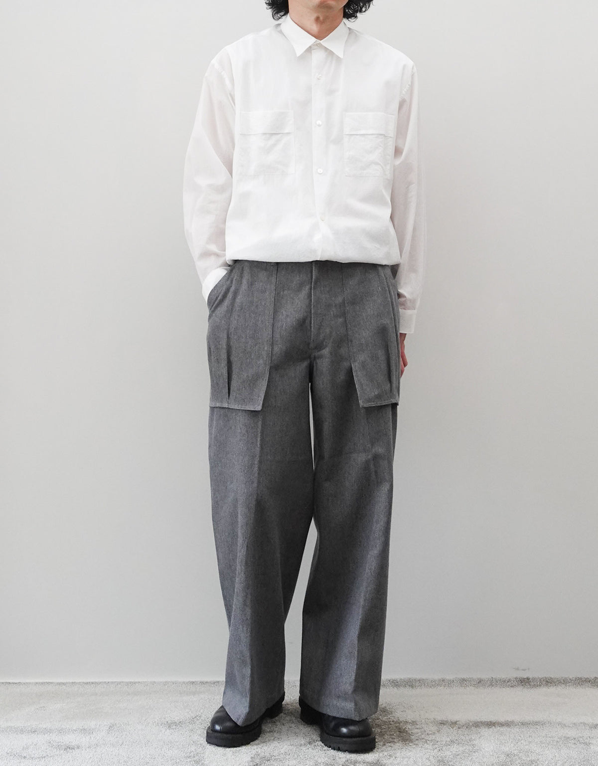 PIGMENT DYED SHRUNK DOBBY MIDDLE AGE SHIRTS