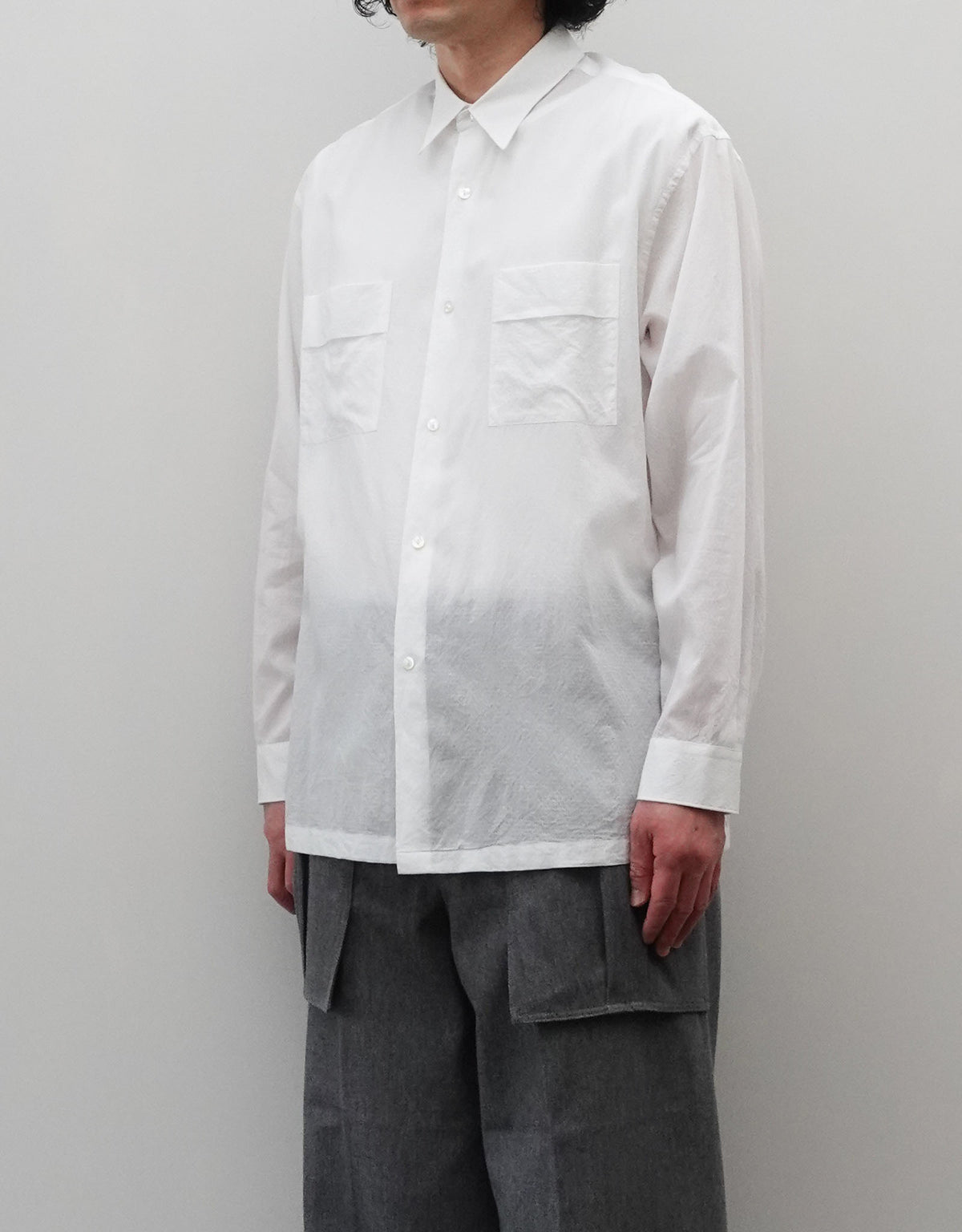 PIGMENT DYED SHRUNK DOBBY MIDDLE AGE SHIRTS