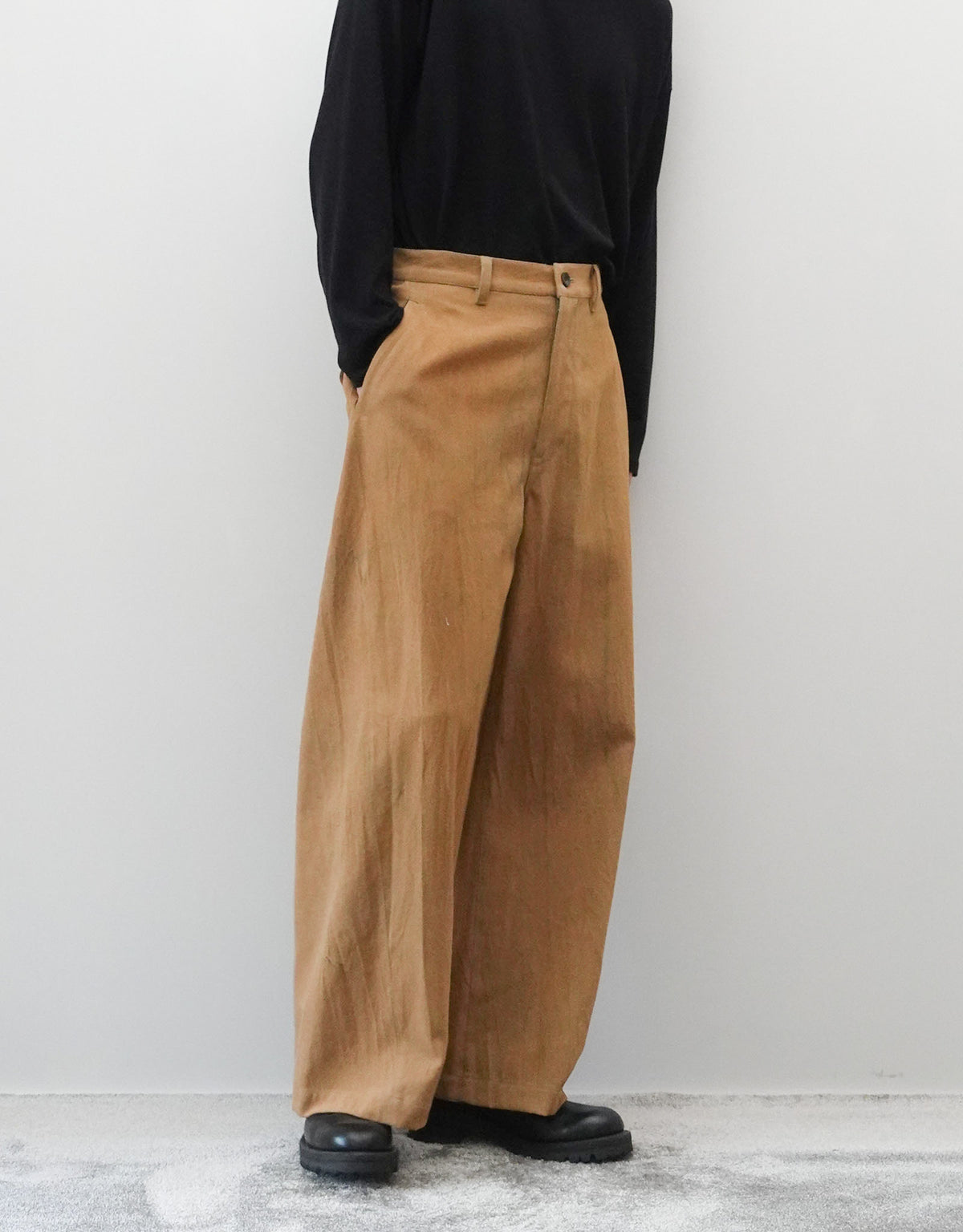 VINTAGE LEATHER FLOCK EURO WORK SEAMLESS SIDE PANTS