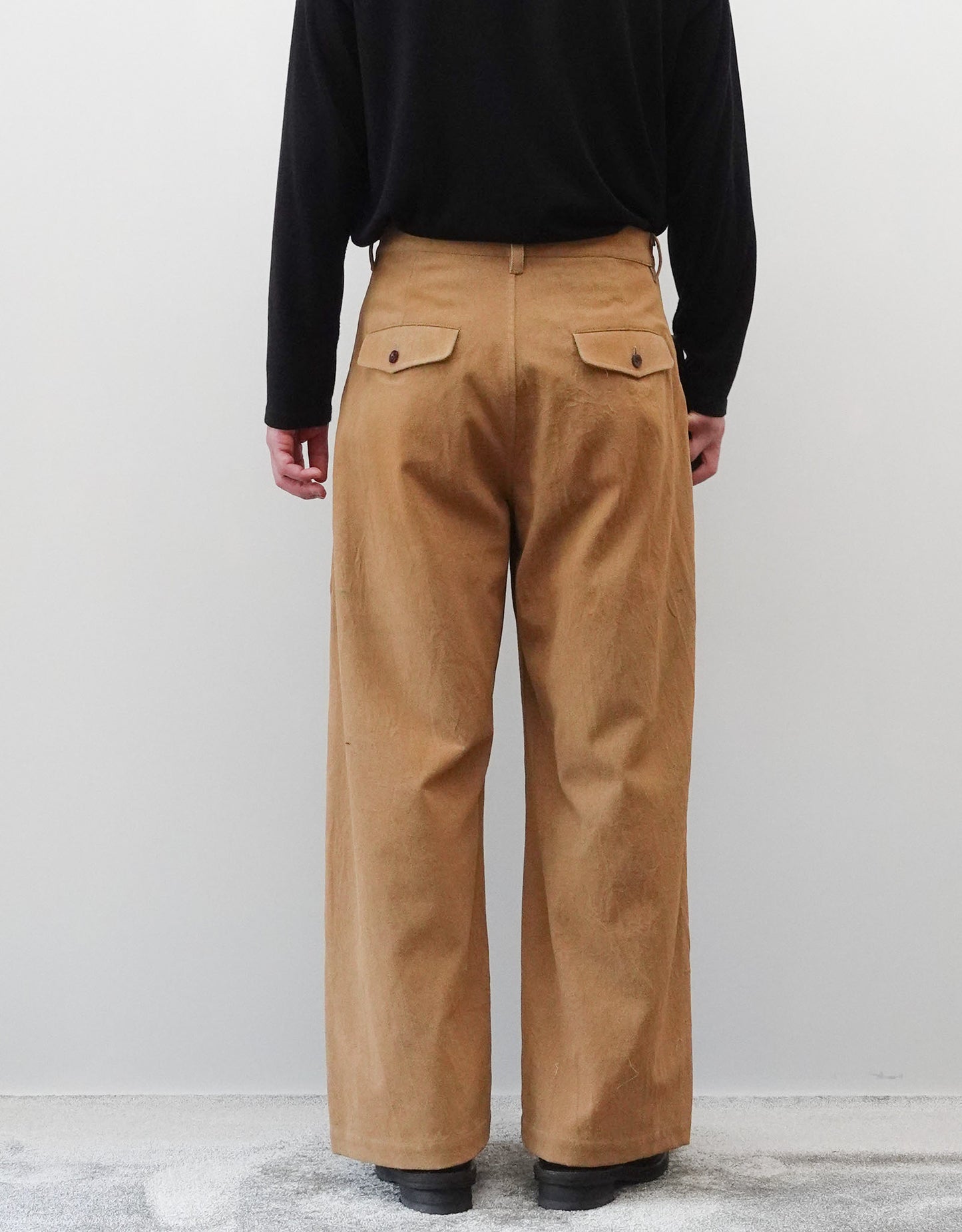 VINTAGE LEATHER FLOCK EURO WORK SEAMLESS SIDE PANTS