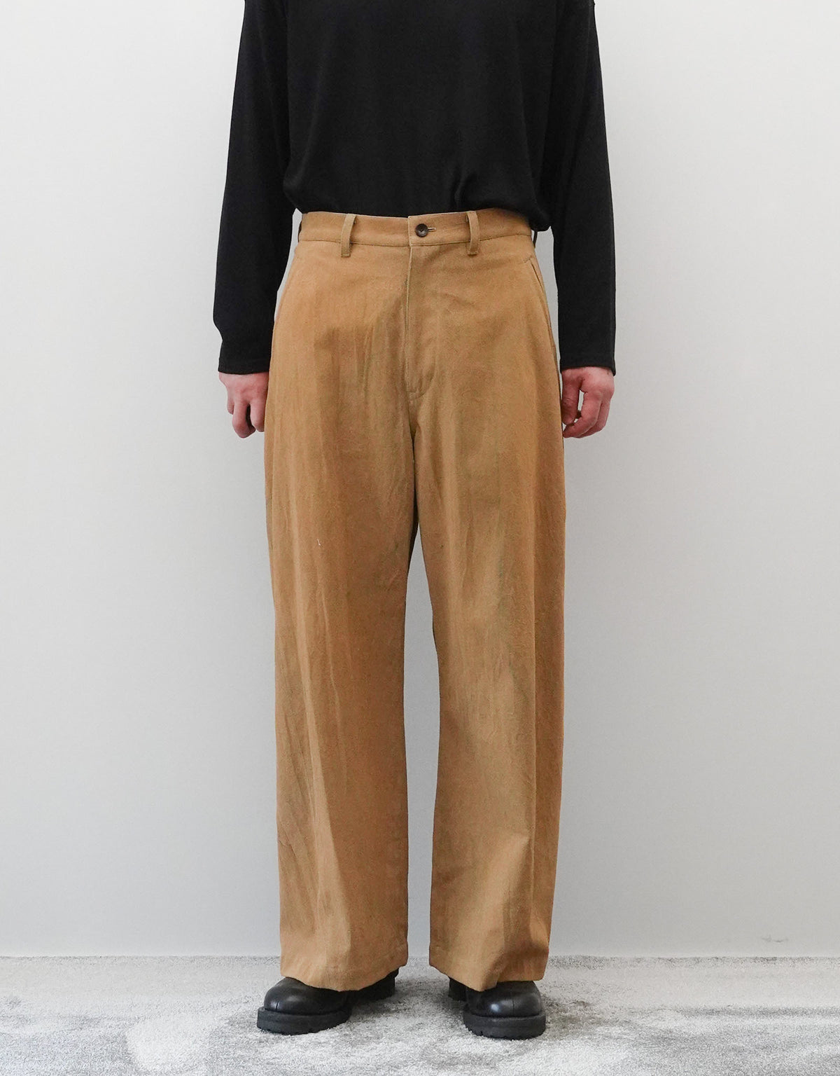VINTAGE LEATHER FLOCK EURO WORK SEAMLESS SIDE PANTS