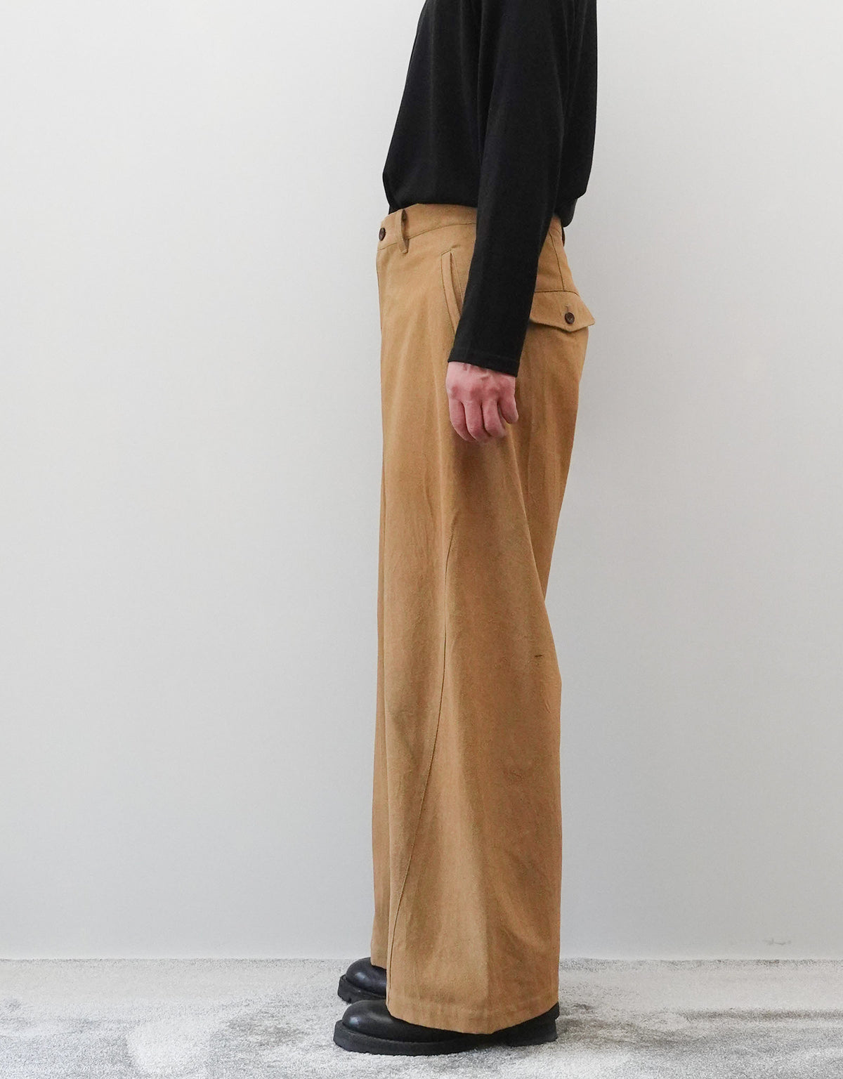 VINTAGE LEATHER FLOCK EURO WORK SEAMLESS SIDE PANTS