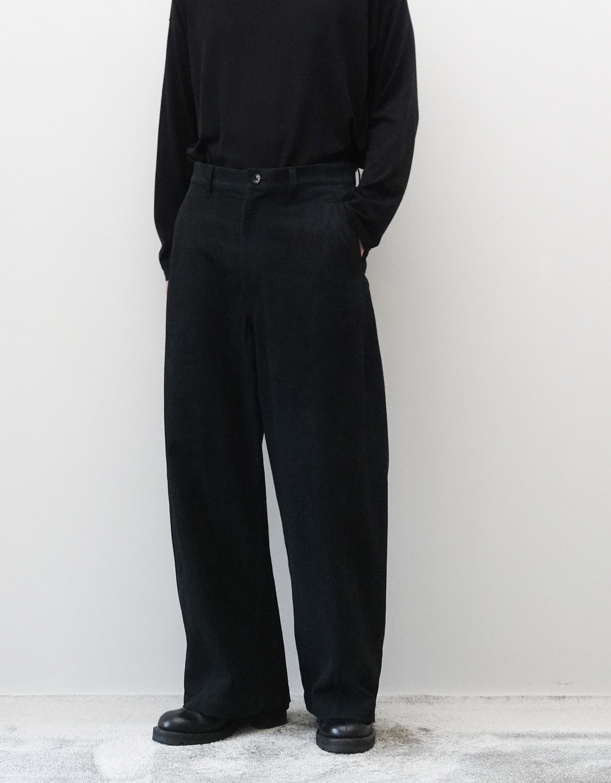 VINTAGE LEATHER FLOCK EURO WORK SEAMLESS SIDE PANTS