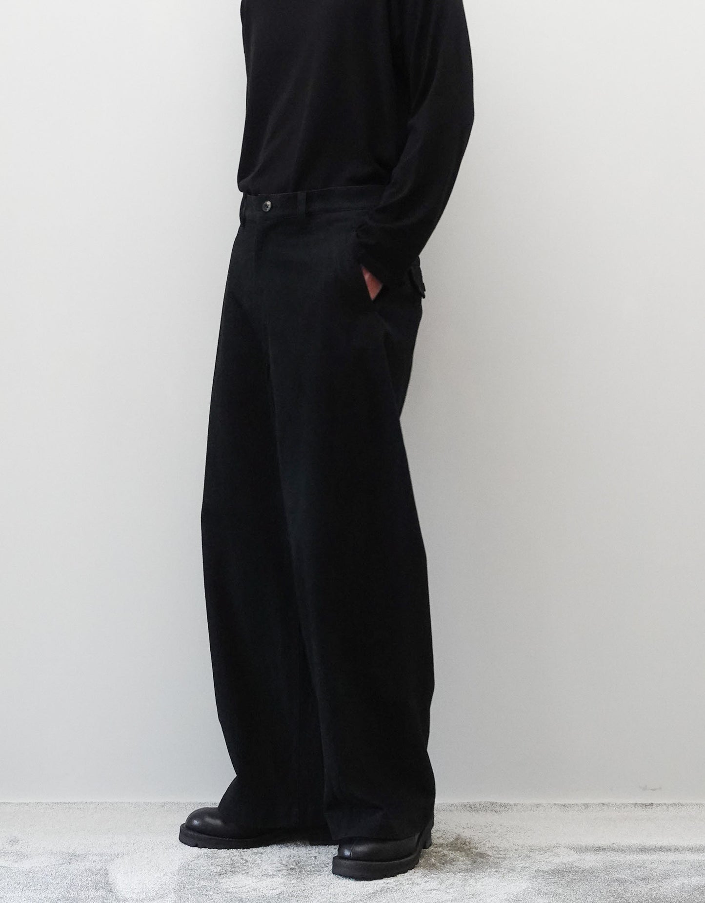 VINTAGE LEATHER FLOCK EURO WORK SEAMLESS SIDE PANTS