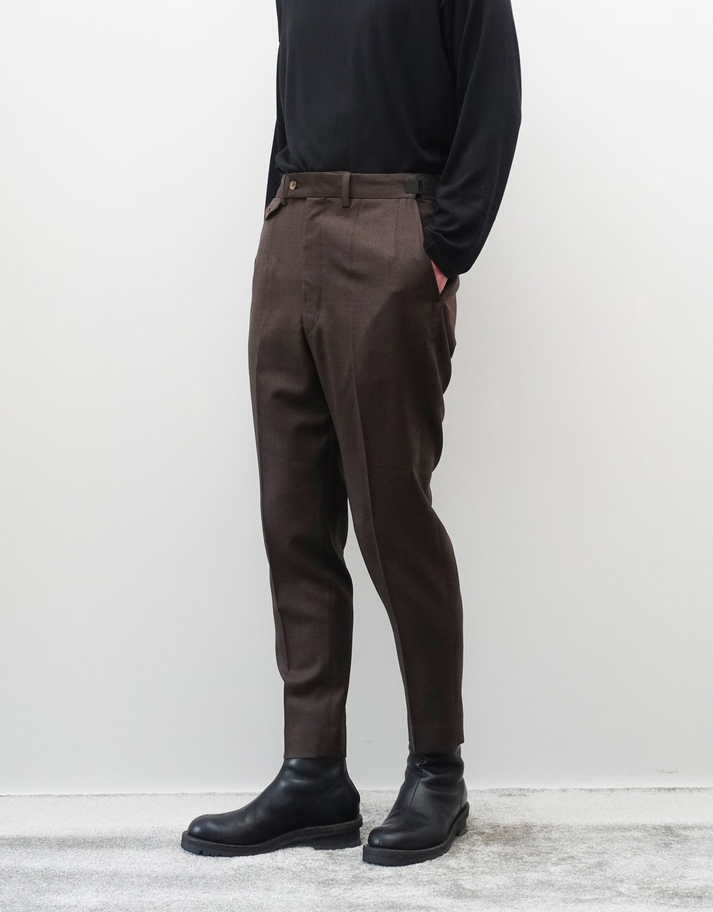 TWO DARTS SLIM TROUSERS - SEPIA MAHOGANY -