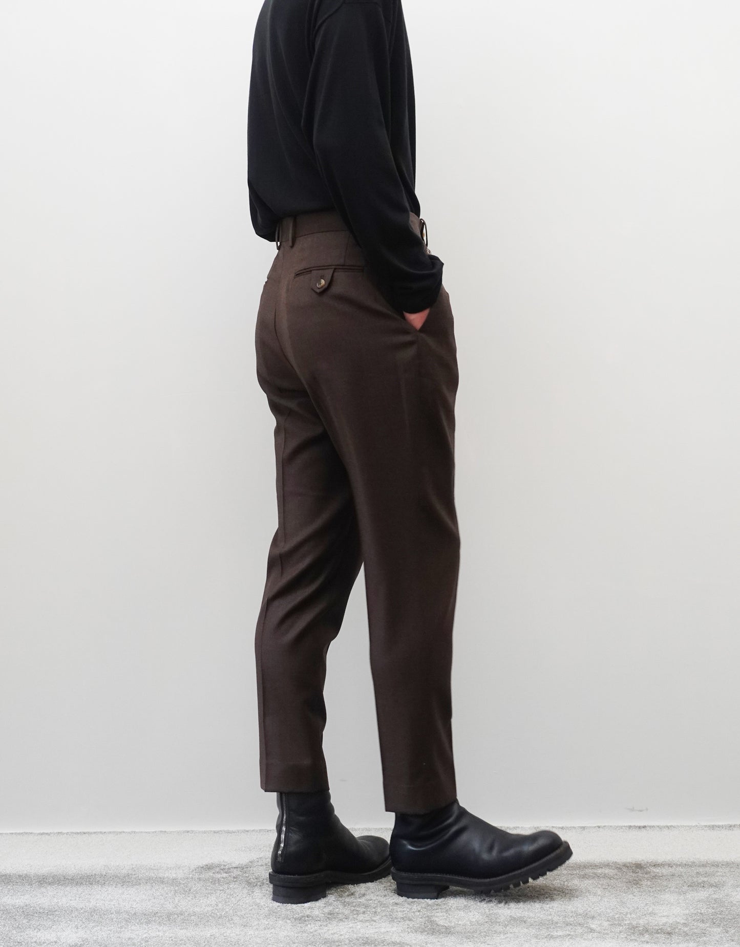 TWO DARTS SLIM TROUSERS - SEPIA MAHOGANY -